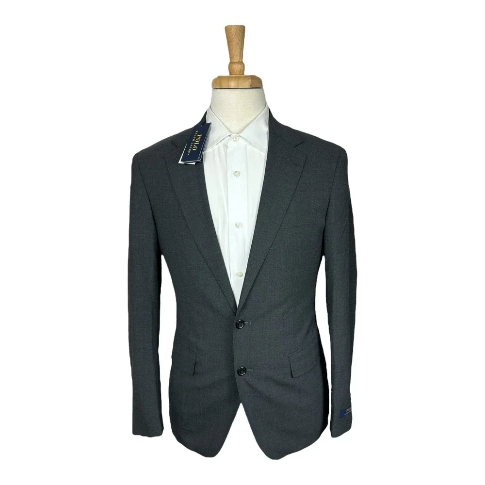 Polo Ralph Lauren Current Gray Wool Blend Mens Blazer Size XL NWT 398$